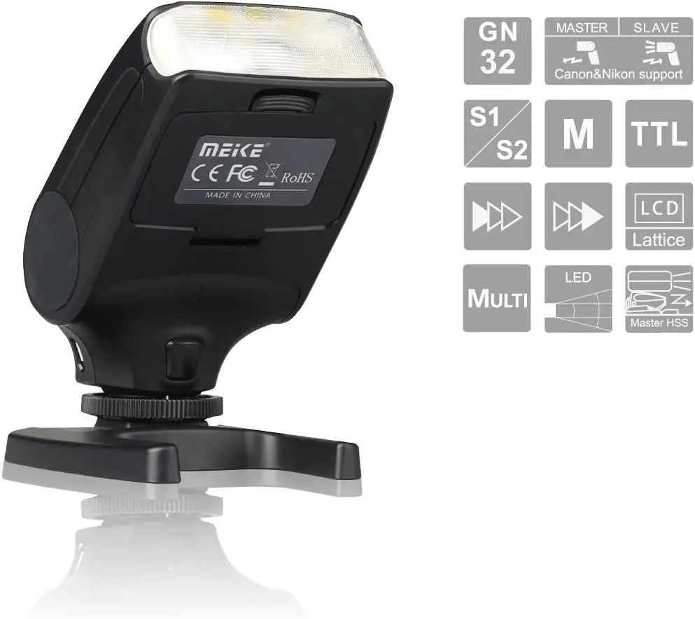 Meike MK320 For Nikon TTL Camera Flash fits J1 J2 J3...D600 D610 D700 D750 D810 D800 D3300 D5200 D5300 D5500 D7000 D7100 D7200 3