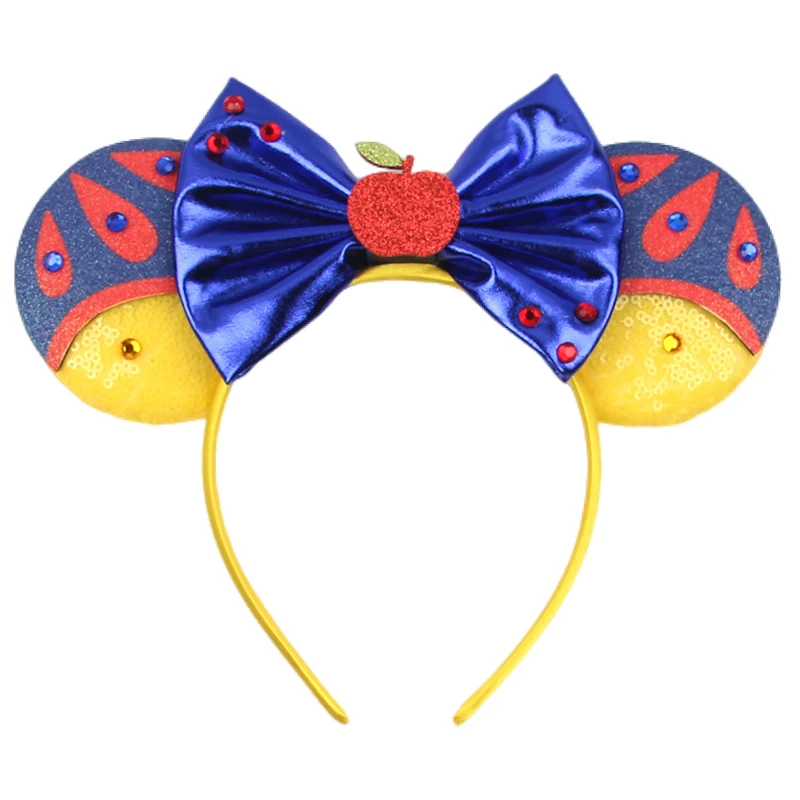 2024Hot Sell Disney Ears Fascia Mickey Mouse Hairband Winnie Cartoon Character Cosplay Girls Party Travel Accessori Per Capelli Fai Da Te