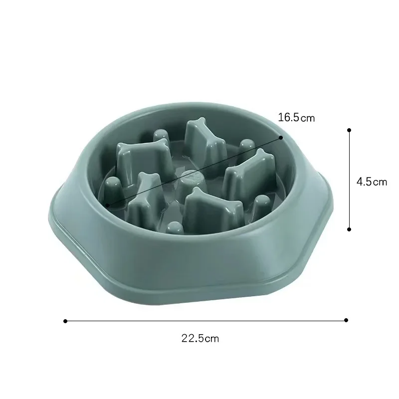 Pet Cat Dog Slow Food Bowl Fat Help Healthy Round Anti-choking Thickened and Non-slip Multiple Colors Shapes Dog Accessories 5