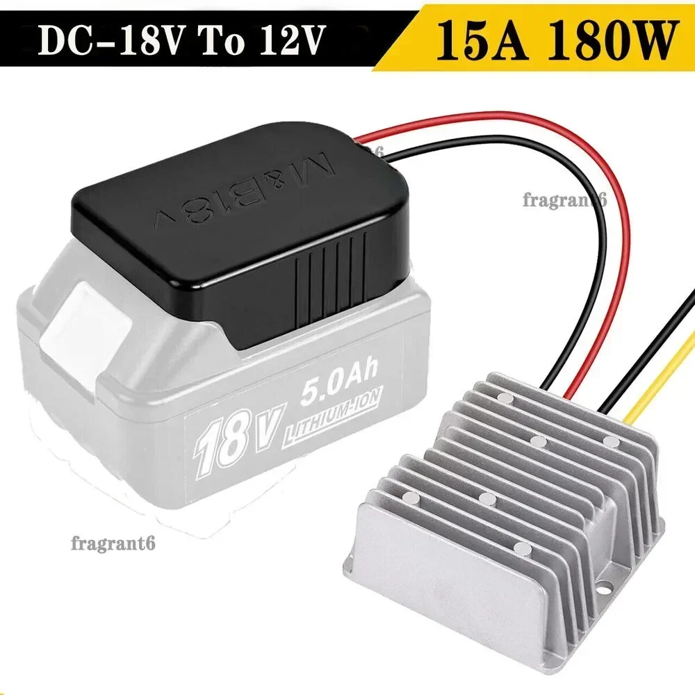 Step Down Converter DC 18V To 12V Aadpter for Makita 18V Li-ion Battery Power Wheel Inverter Buck Boost Voltage Regulator DIY