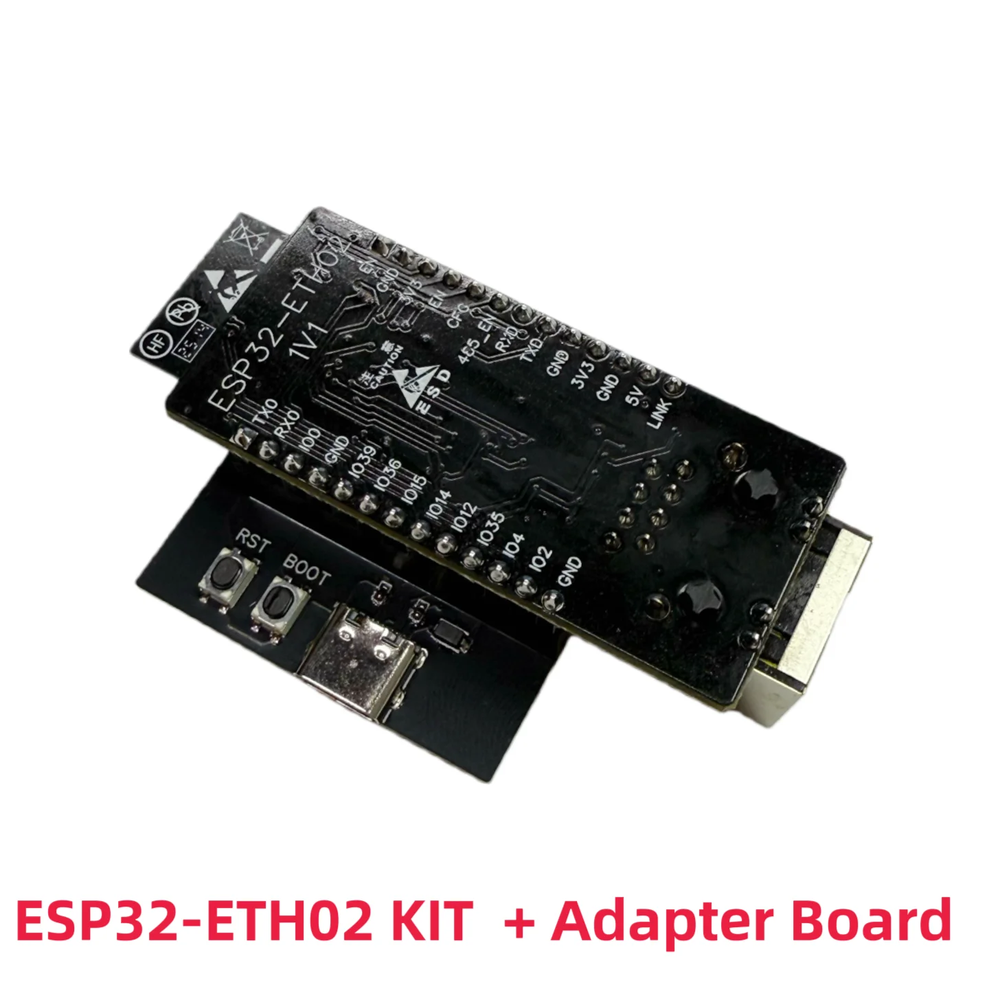 รูปสินค้า บอร์ดเชื่อมต่ออีเธอร์เน็ต สำหรับ ESP32-ETH02 & WT32-ETH01