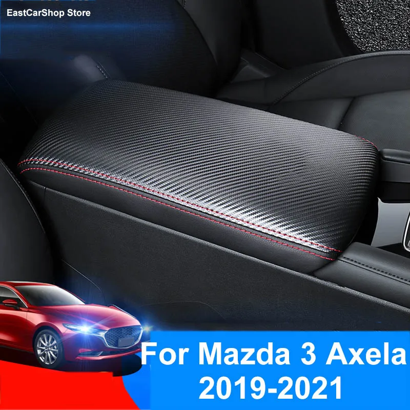 

Car Center Console Armrest Pad Car Seat Box Pad Armrest Seat Protective Mat for Mazda 3 Axela 2022 2019 2020 2021 Accessories