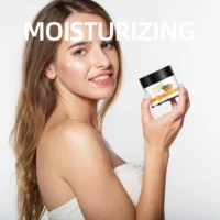 Crème au curcuma et à la vitamine C – Nutrition légère pour le visage et le cou, hydratation à absorption rapide, tous les types de peau 4