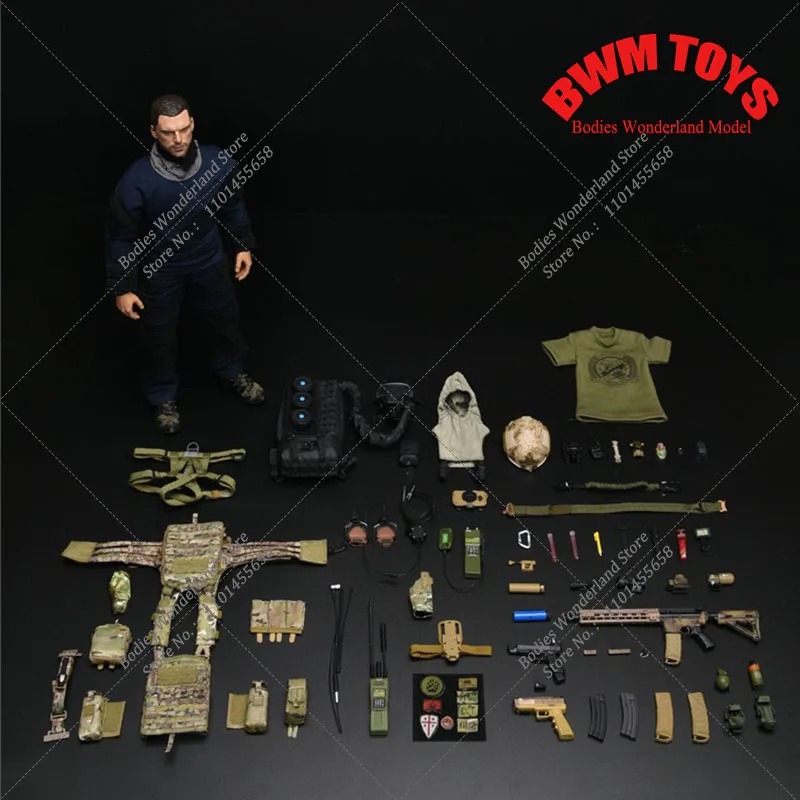 

Easy&Simple 1/6 Scale ES 26054C CBRN Army Soldier Combat Control Team Operator Full Set Moveable Action Figure Model Toys