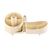 New 360° Rotating Makeup Brush Holder Cosmet Storag Box Luxury Makeup Organiser Lipsticks Make Up Container Vanity Organizer Bo 4