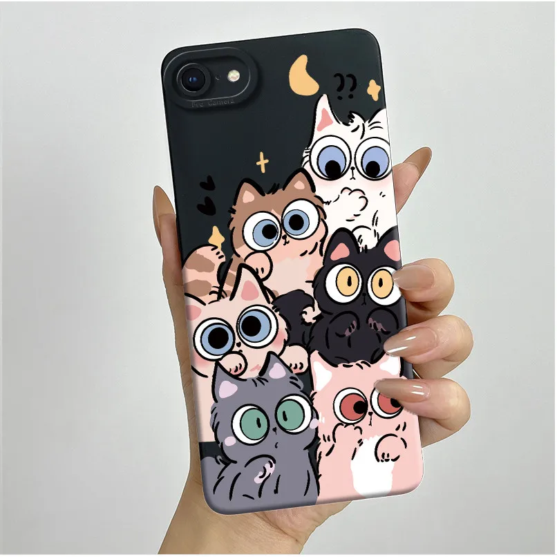 Aesthetic Soft Slim Silicone Phone Case with Full Bumper Protection