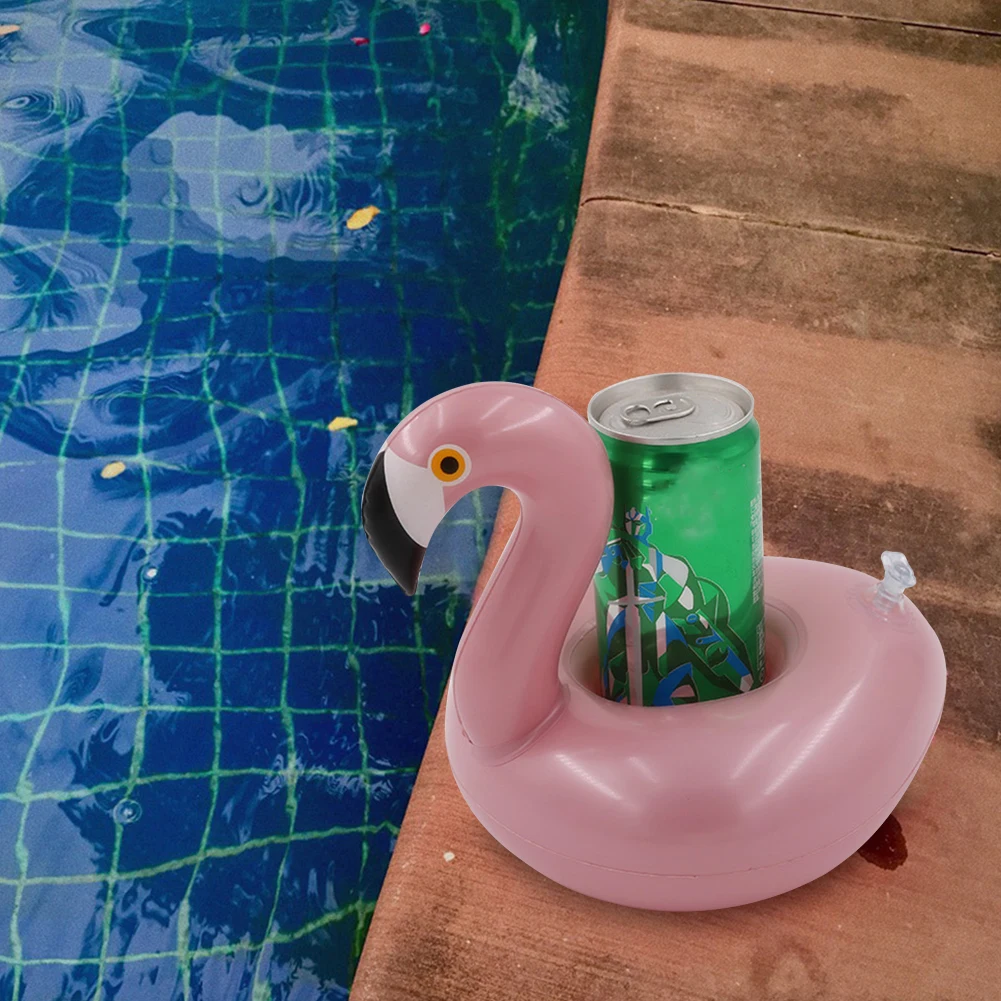 Swimming Pool Drink Cup Stand Inflatable Self-service Ice Tray Cooler Table Party Supplies for Pool Beach Swimming