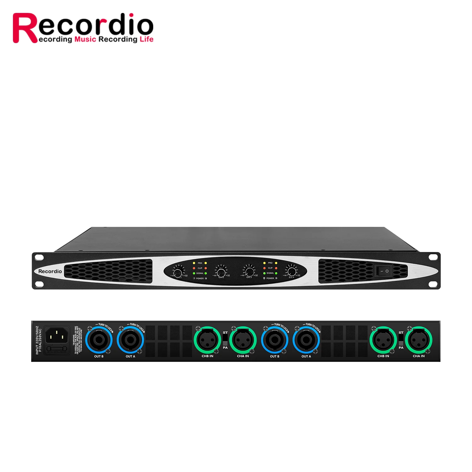 GAP-D4810 클래스 D 디지털 앰프, 무대 공연에 적합한 4 채널, 600W * 4