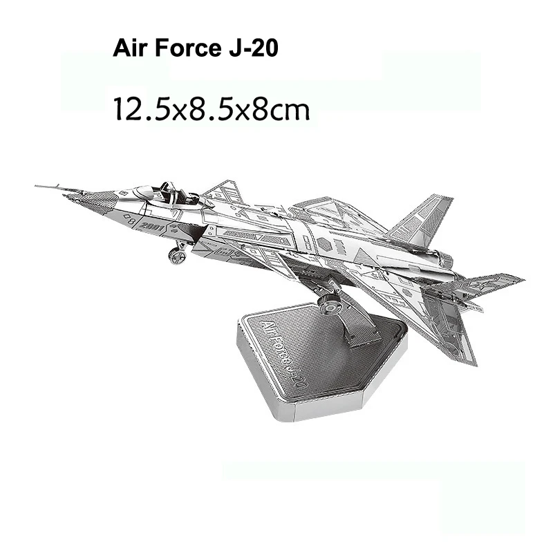 メタルオブジェ Fighters 3D Metal Puzzle KA-50 Helicopter UFO Air Force J