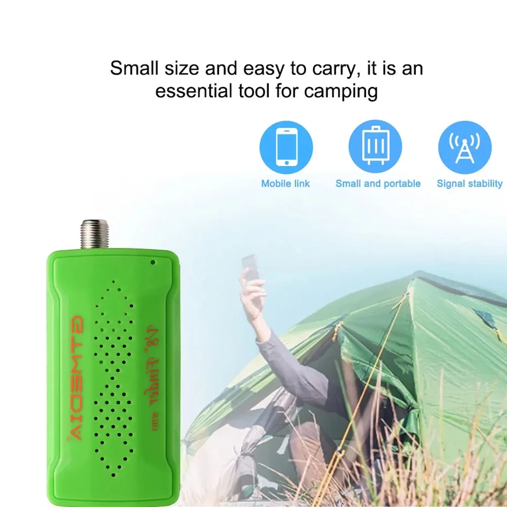 GTMEDIA V8 SAT Finder BT03 Mini Satfinder Bluetooth DVB S / S2 Digital Signal Satellite Receiver Support Android IOS Satellite Signal Finder Satellite Tv Receiver