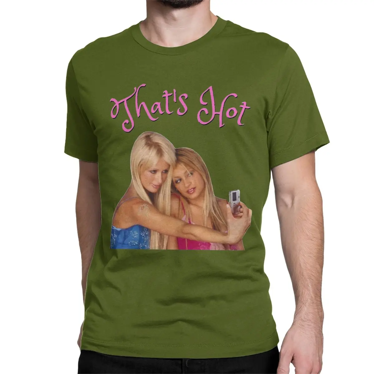 thumbnail image 1 of Camiseta de Nicole Richie de los años 2000 para hombre y mujer, de algodón, con cuello redondo, manga corta, tallas grandes, 1 of 7