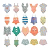 2025 New Girls' Swimsuit Cartoon Cute Little Girl Bikini Baby Boy Swimwear Swimming Vacation Children's Beach Pants Clothing 1