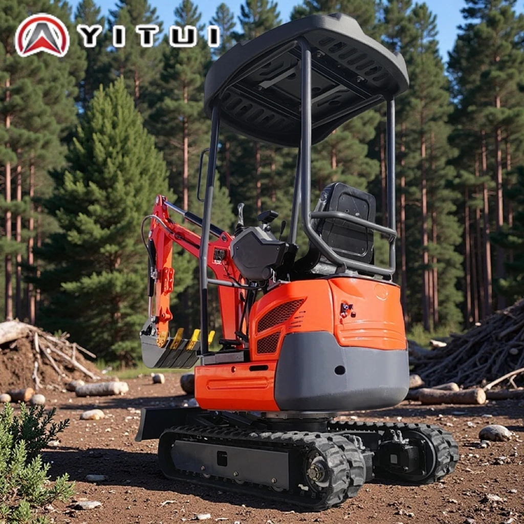 YITUI 2.0 Ton Mini Excavator, Powerful Engine, Customized High Quality Model, Euro 5 EPA, Multiple Attachments, Multipurpose Use - Image 6