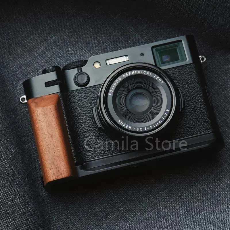 Madeira l Suporte Tripé para Fuji Fujifilm Quick Release Plate Base Grip Handle Arca-swiss Rrs Acessório X100vi X100vi 2024 - Image 3