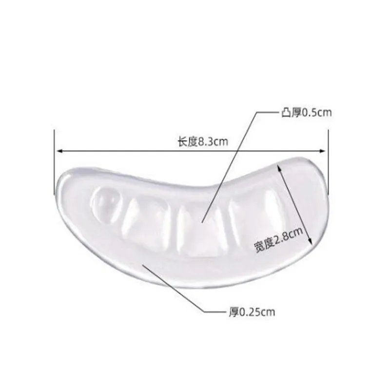 Shoe Insoles Silicone Pads for Women's Shoes Non-slip Inserts Self-adhesive Forefoot Heel Gel Insoles
