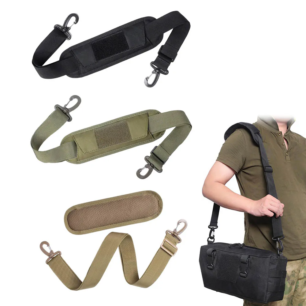 Sangle De Remplacement Pour Sac Bandoulière - Nylon, Réglable 90-160cm, Rembourrée, Anti-Dérapante - Noir