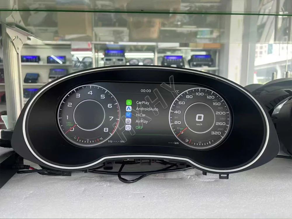 Car Digital Cluster Instrument CockPit LCD Center Speedmeters Dashboard For Audi