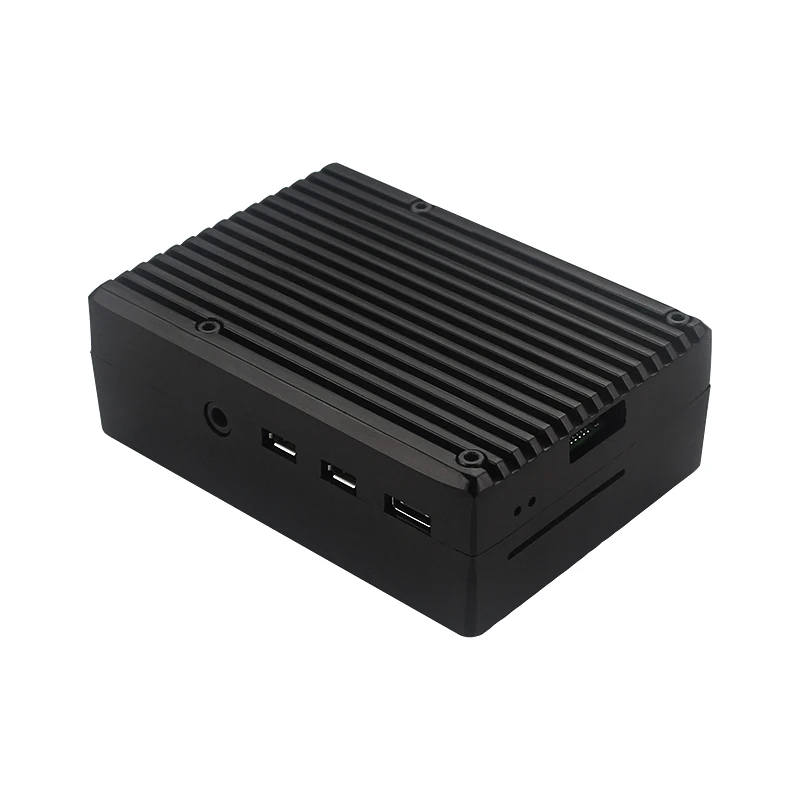 Liga de Alumínio para Raspberry pi Caixa Preta Shell de Metal Gabinete de Resfriamento Passivo Raspberry pi Modelo b Case de - Imagem 5