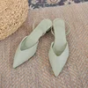 New Fashion Summer Women Pumps Woman Buckle Beige Single Shoes Square Heels Comfortable Dress Party Shoes 6