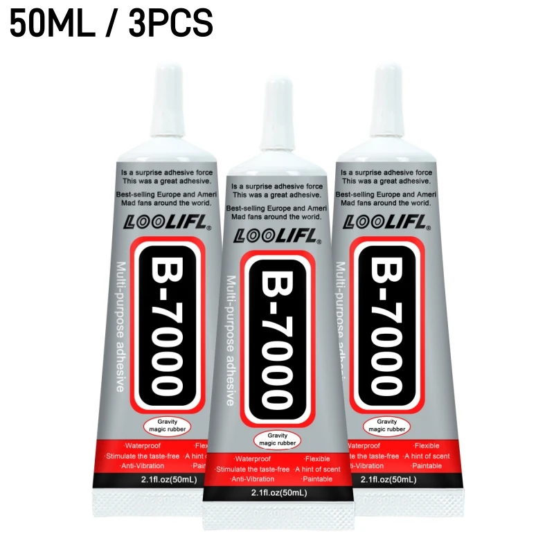 Multi-Purpose Strong Clear Adhesive for Screen Repair, Jewelry, Crafts, and More