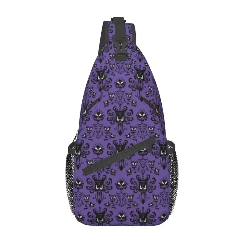 

Сумка-слинг мужская с наплечным ремнем, модный Индивидуальный рюкзак через плечо для Хэллоуина, дорожный походный ранец с привидениями
