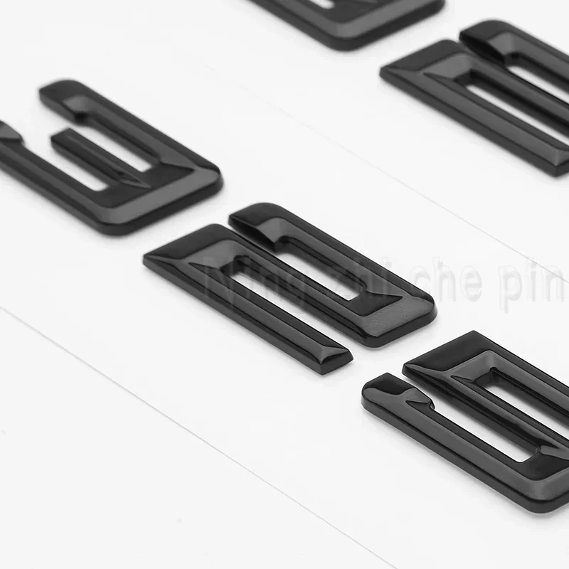 새로운 폰트 번호 316i 318d 320i 325i 글자 328d 330i 340i GT 배지 ABS 3 시리즈 E90 E46 F30 자동차 후면 스티커