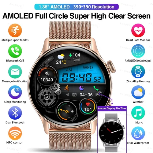 2020 새로운 블루투스 스마트 워치 스포츠 피트니스 트래커 스마트 시계 남자 여자 Smartwatch 안드로이드 ios 전화 알림 2