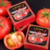 LKIAE Brand Tomato Fruit Scented Handmade Natural Bar Soap For Face And Body Whitening Oil Control Brightens Skin Shrink Pore 1