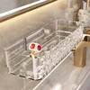Bathroom Shelf Wall Mounted Cosmetics Storage Rack No Hole Required Plastic Corner Wall Shelf Organizer Bathroom Accessories 4