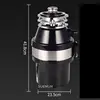 Food Waste Disposer Residue Garbage Processor Air Switch Sewer Rubbish Disposal Crusher Grinder Material Kitchen Sink Appliance 5