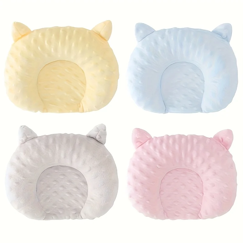 Cozy U-Shaped Cartoon Design Sleep Pad for Small Dogs Deep Sleep Accessory Polyester Fleece Elliptical Shape Ideal for Toy Breed