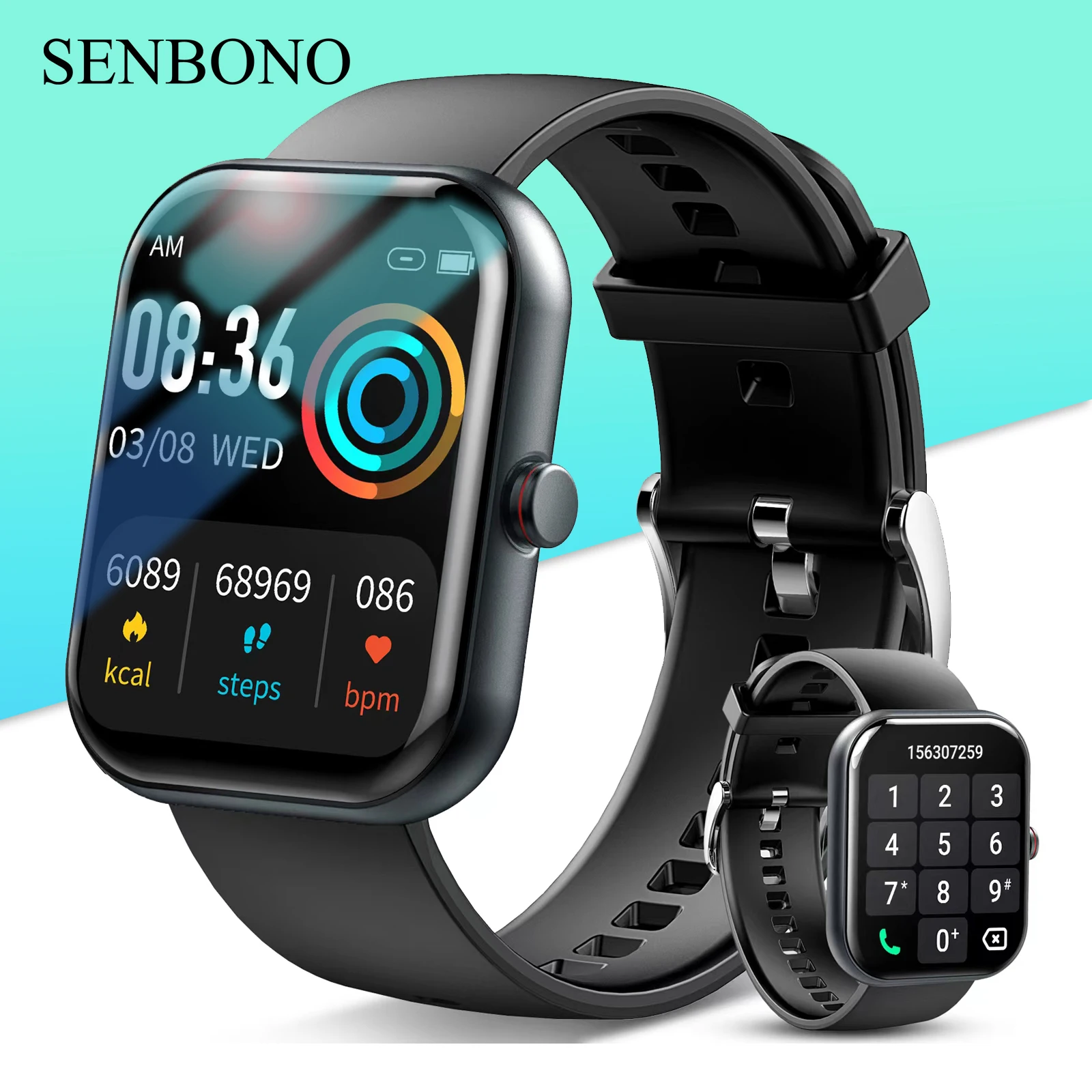 SENBONO Bluetooth Smart Sport Watch for Men and Women