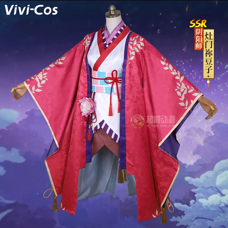 

Vivi-Cos Anime Demon Slayer Kamado Nezuko Gorgeous Kimono Antique Uniform Cosplay Halloween Costume Role Play Party New