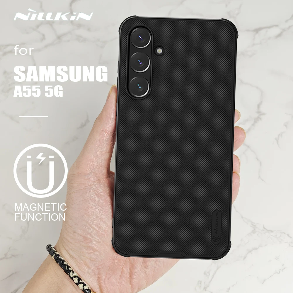 

Чехол для Samsung Galaxy A55 5G, суперматовый чехол Nillkin, Ультратонкий Мягкий Магнитный чехол с мягкими краями для Samsung A55, 5G
