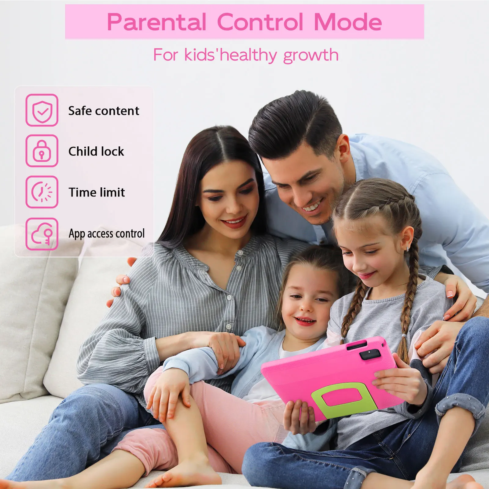 ANRY Kids Tablet Android 15 10.1 Inch CPU A523 2.0GHZ Octa-Core 4GB RAM 64GB ROM 5000Mah Dual Camera Tablets Children's Gifts 4