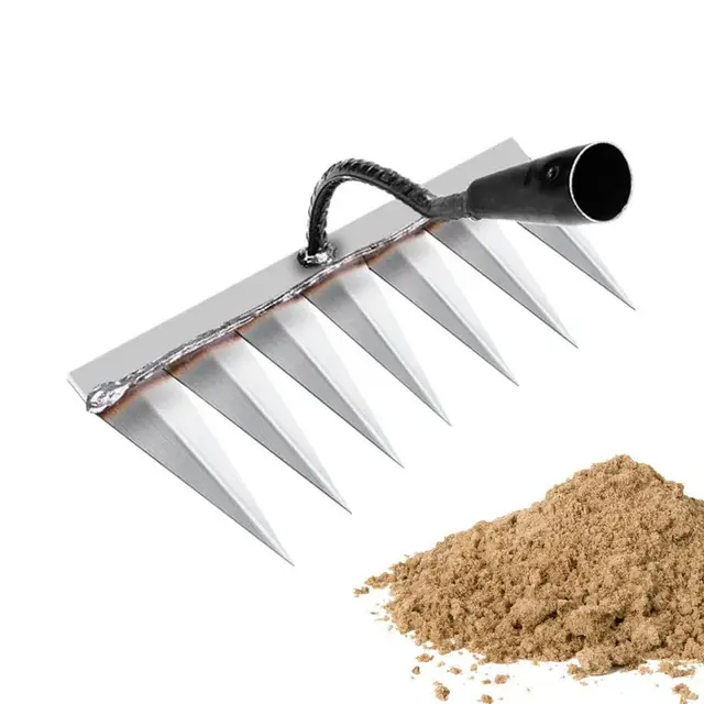 7/6/5/4 Fog Detcher Rake Metal Lawn Gyomnövény Gerincű Szerszám Gereblye Detatch Fű Kertész Kézi Termelők Gyomlálására - Image 2