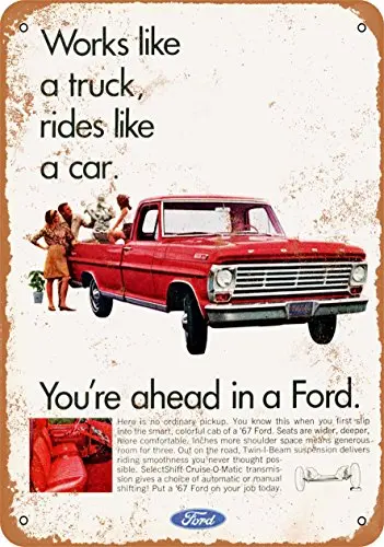 

Metal Sign - 1967 Ford Pickup Trucks - Vintage Look 2 Wall Decor for Cafe Bar Pub Home Beer Decoration Crafts