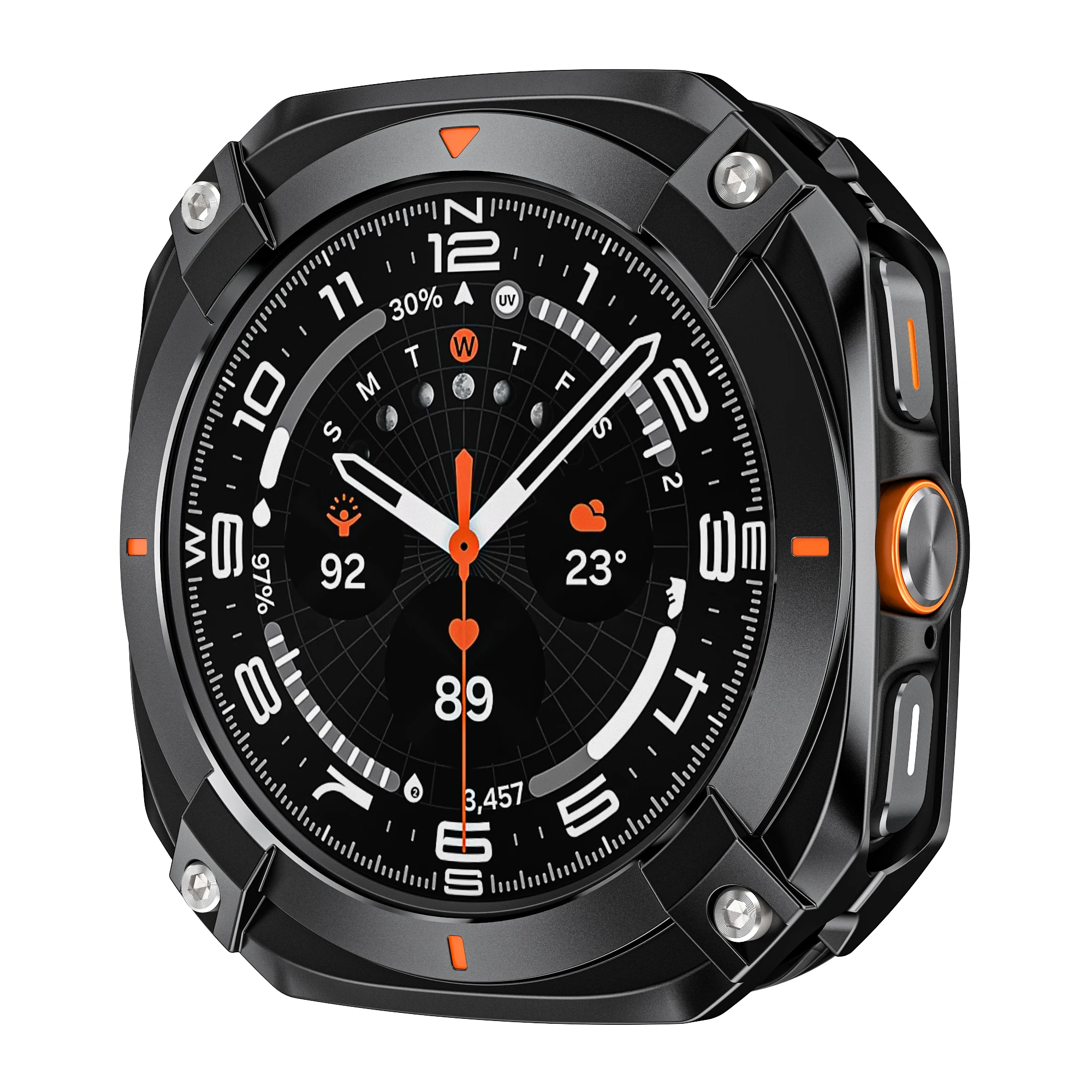 HUADAI Rugged Bezel Case - Durable Aluminum Alloy Protective Cover Bumper