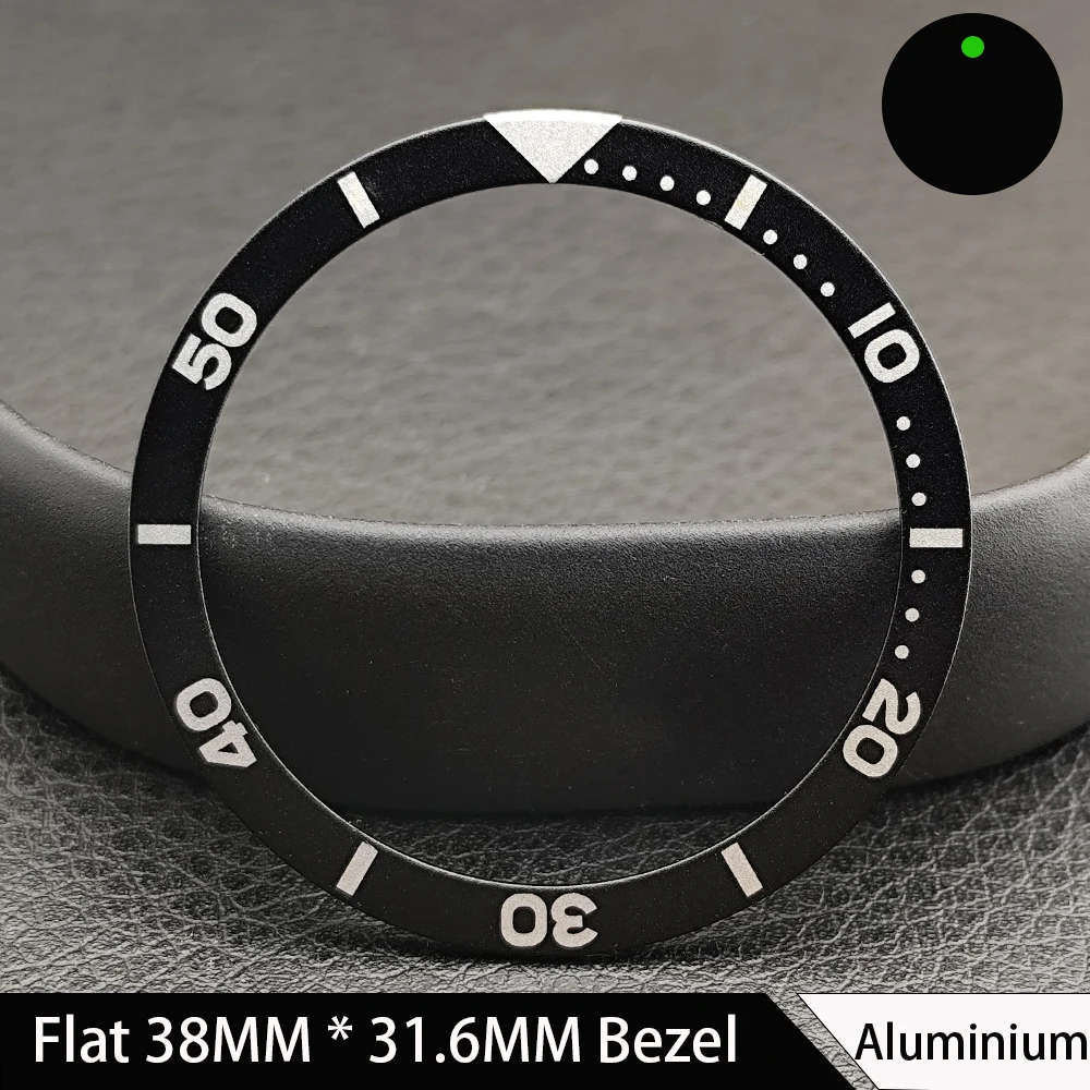 Fashionable Flat Aluminum/Ceramic Watch Bezel Insert - Men's 38mm Watch Accessory
