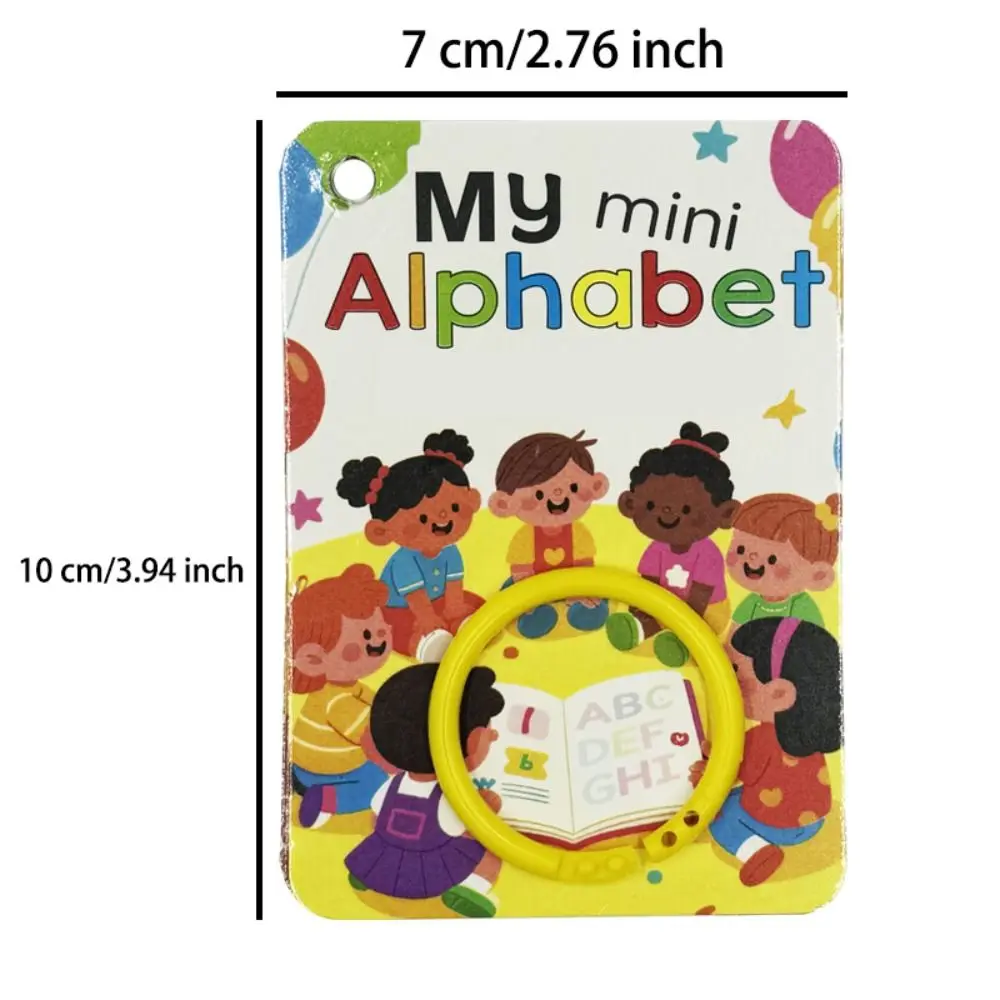 26 Letters English Alphabet Cards A-Z Cards 156 Words Montessori Learning Cards with Pictures Colorful Design