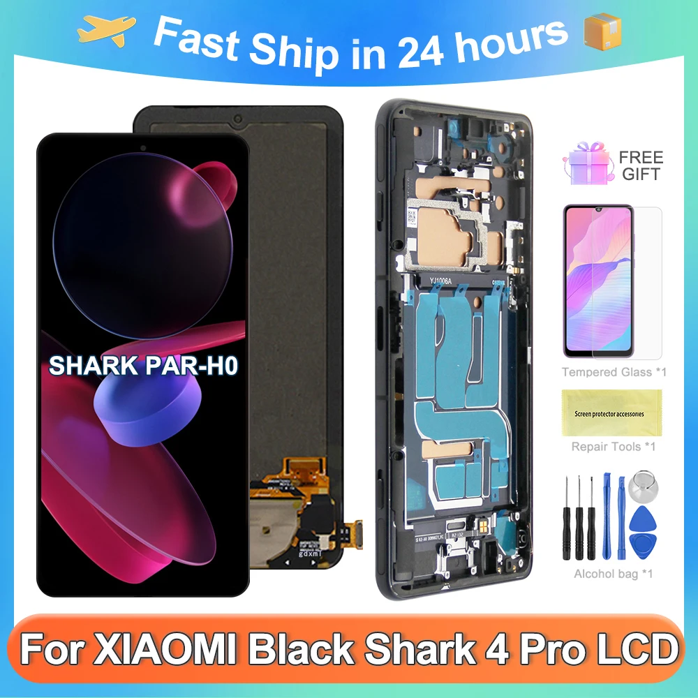 

Black Shark 4 Original 6.67"For Xiaomi Black Shark 4 SHARK PRS-H0 CD Display Screen with Touch Screen Digitizer BlackShark 4 Pro