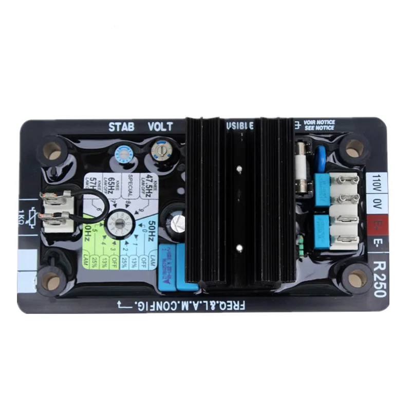 Regulador Automático de Tensão Avr R250 para Alternador e Gerador