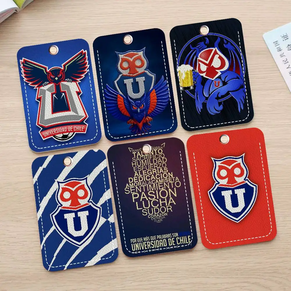 스포츠 클럽 칠레 U-대학교 사무용품 남녀 신용카드 키링 학생증 ID 카드 증명서 홀더 카드