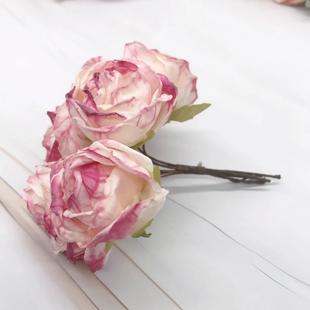 6-Piece European Vintage Rose Silk Flower Garland Kit