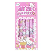 6 шт./компл., ограниченная серия Hello Kitty, высококачественная гелевая ручка, мультяшная серия, черные 0,5 мм, студенческие/офисные ежедневные канцелярские принадлежности — изображение 2