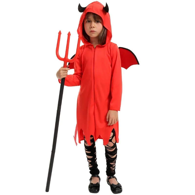 Halloween little devil performance costume Satan role-playing cosplay costume Children Day school stage performance costume NEW