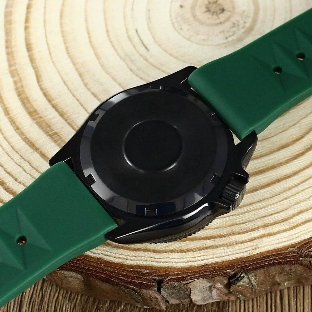 38mm silbrig 3,8 Krone Uhrengehäuse Saphirglas für Seiko NH35 NH36 NH70 4R Uhrwerk Transparente/solide untere Abdeckung SKX007/013 – Detail 14