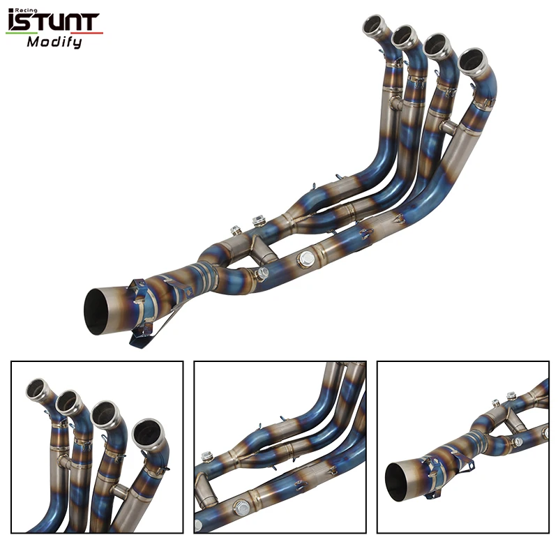 For BMW S1000XR S1000 XR 2020 2021 2022 2023 Motorcycle Exhaust Full Systems Escape Moto Modify Titanium Alloy Front Link Pipe - Image 2