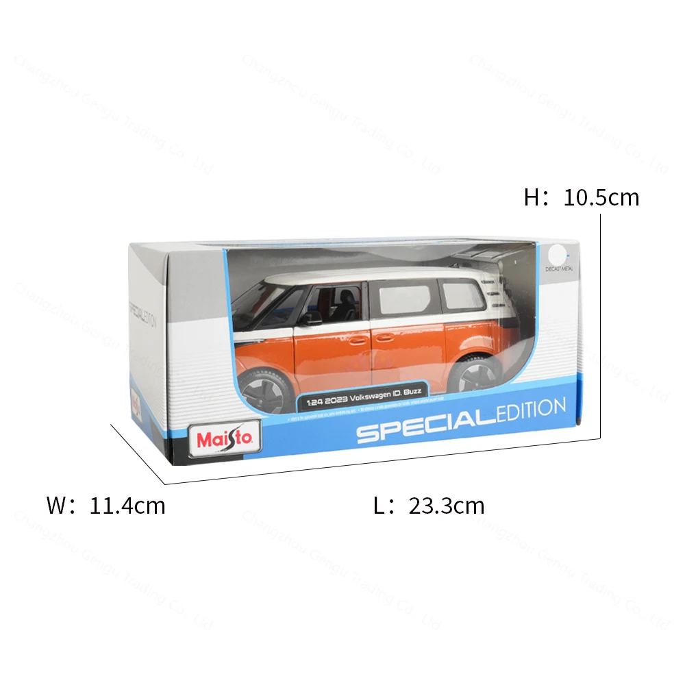 Maisto 1:24 Volkswagen 2023 ID.Buzz Static Die Cast Vehicles Collectible Model Car Toys 4