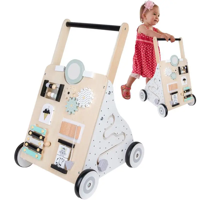 

Детская тележка-ходунок для младенцев, детская тележка с защитой от опрокидывания, обучающие игрушки для прогулок и прогулок